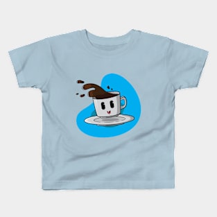 Adorable Coffee Cup Kids T-Shirt